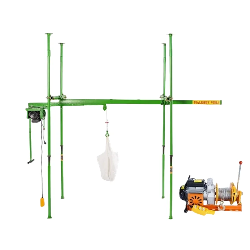 Factory Sale Mini Lifting Crane /Swing Arm Hoist 300KG 30m rope car clutch