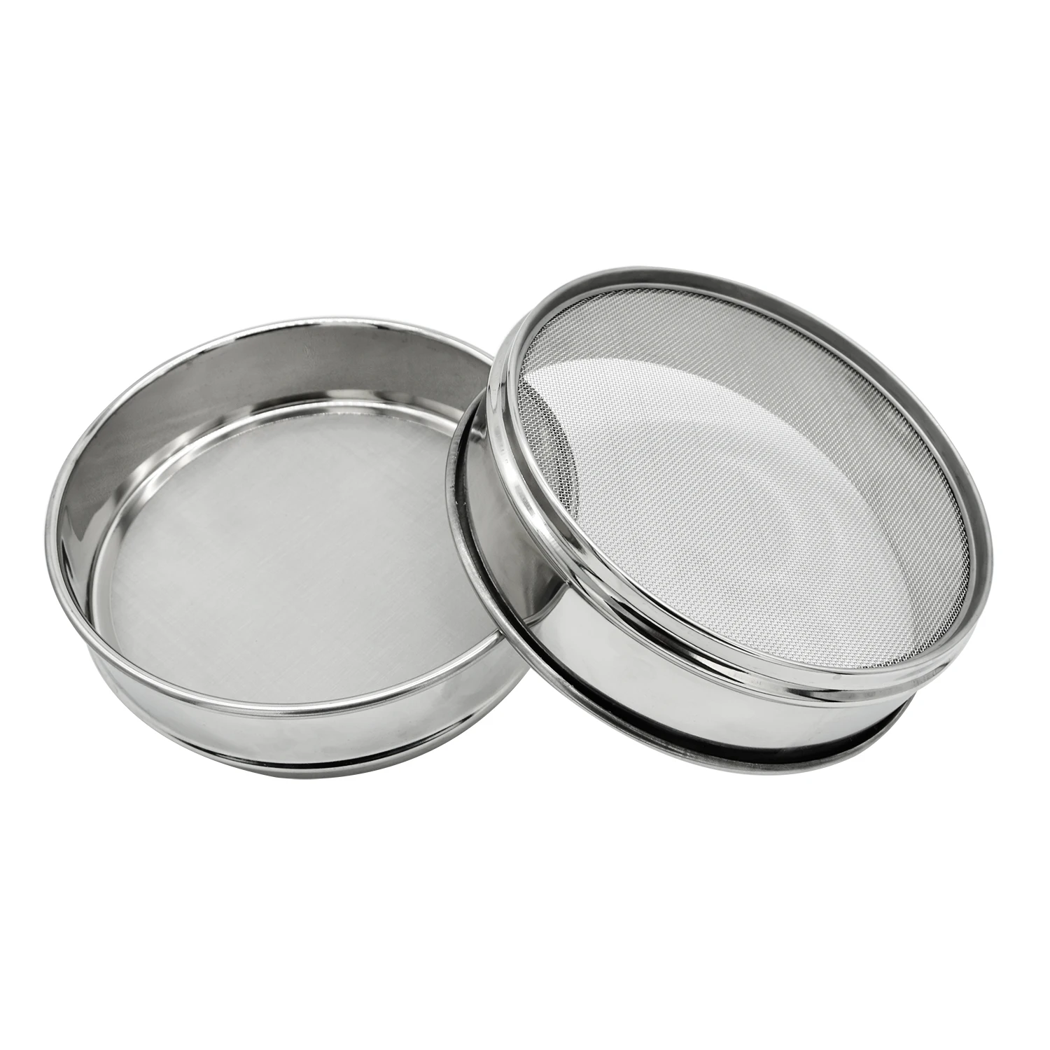 Customized 10 20 50 100 Micron Stainless Steel Wire Mesh Flour Sieve,Perforated Metal Sifters Lab Test Sieve