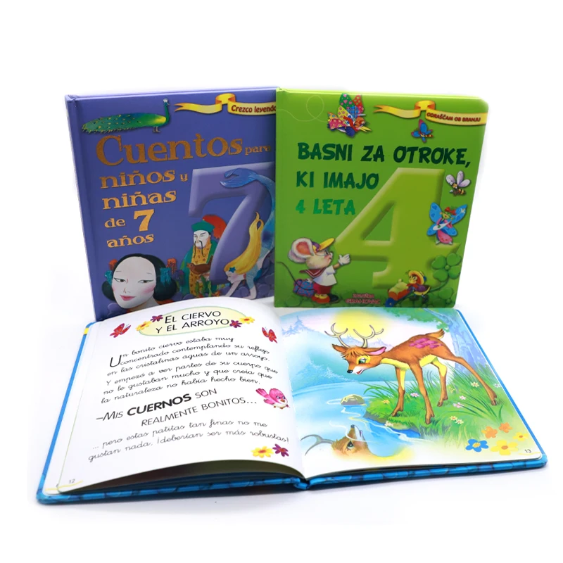 Professional high quality hardcover comic story book printing factory