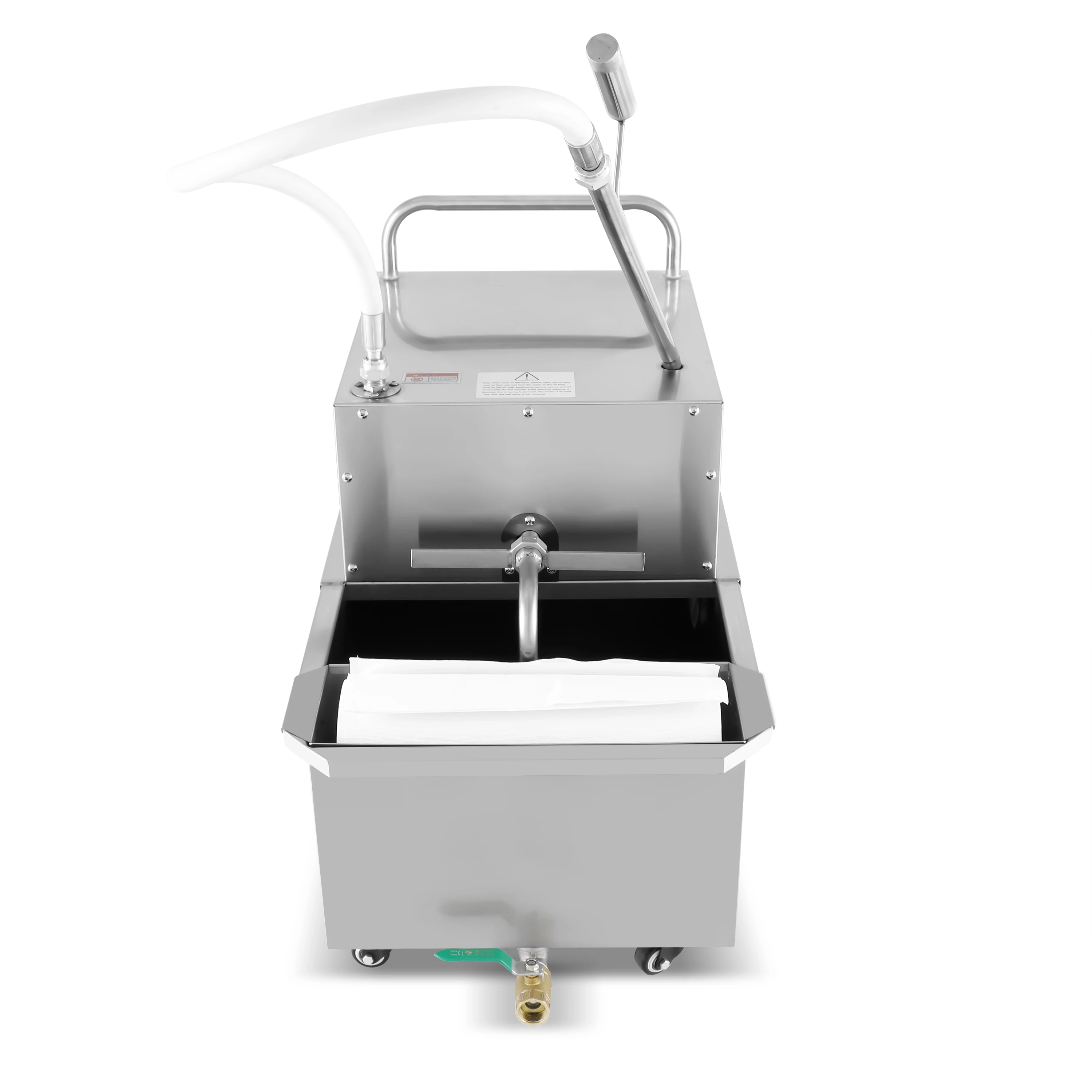 Deep fryer filter cart cooking oil filter machine