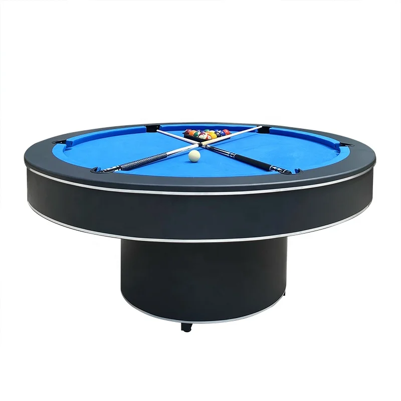 Good looking design round pool table billiard with dining top for entertainment game play