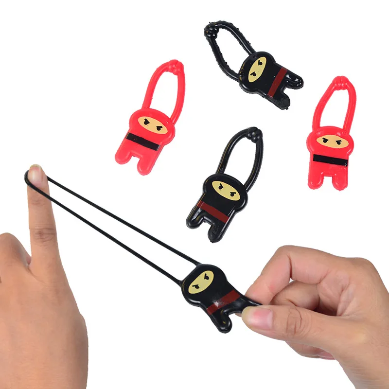 TPR Stretchy Flying Sticky Slingshot Wall Climbing Ninja Toy For Capsule Eggs