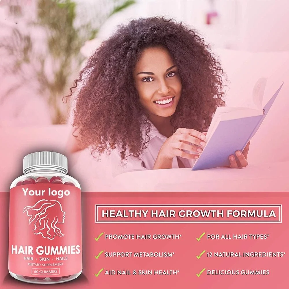 Hair Growth gummy bears Vitamins Biotin Gummies with Private Label