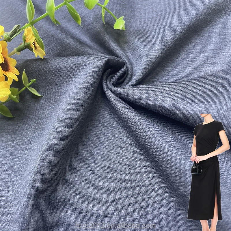 Lightweight Fashionable Lyocell Fiber Cotton Jersey T-Shirt Fabric Soft Single Material