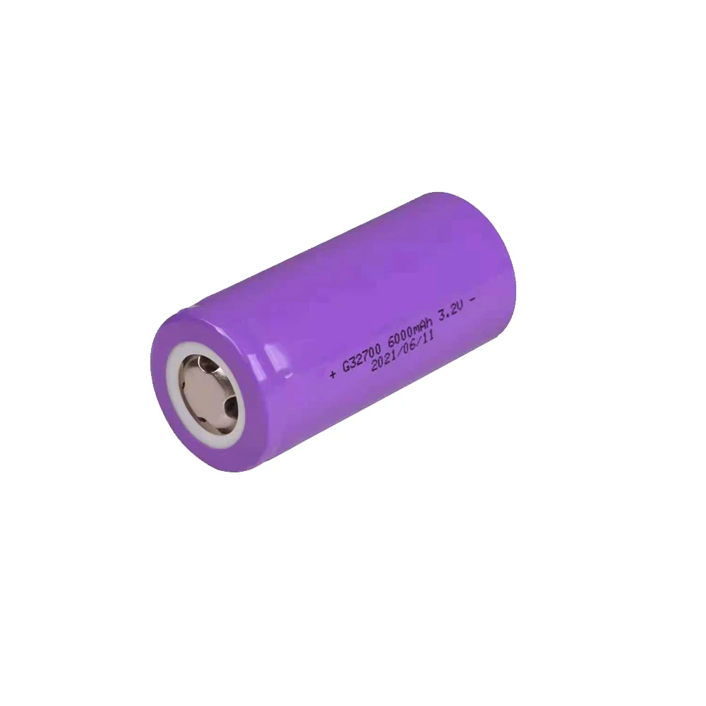 High Capacity Rechargeable Lifepo4 32650 32700 3.2V Battery 5000mah 6000mAh for Solar and Electric Vehicle Lithium Ion Batteries