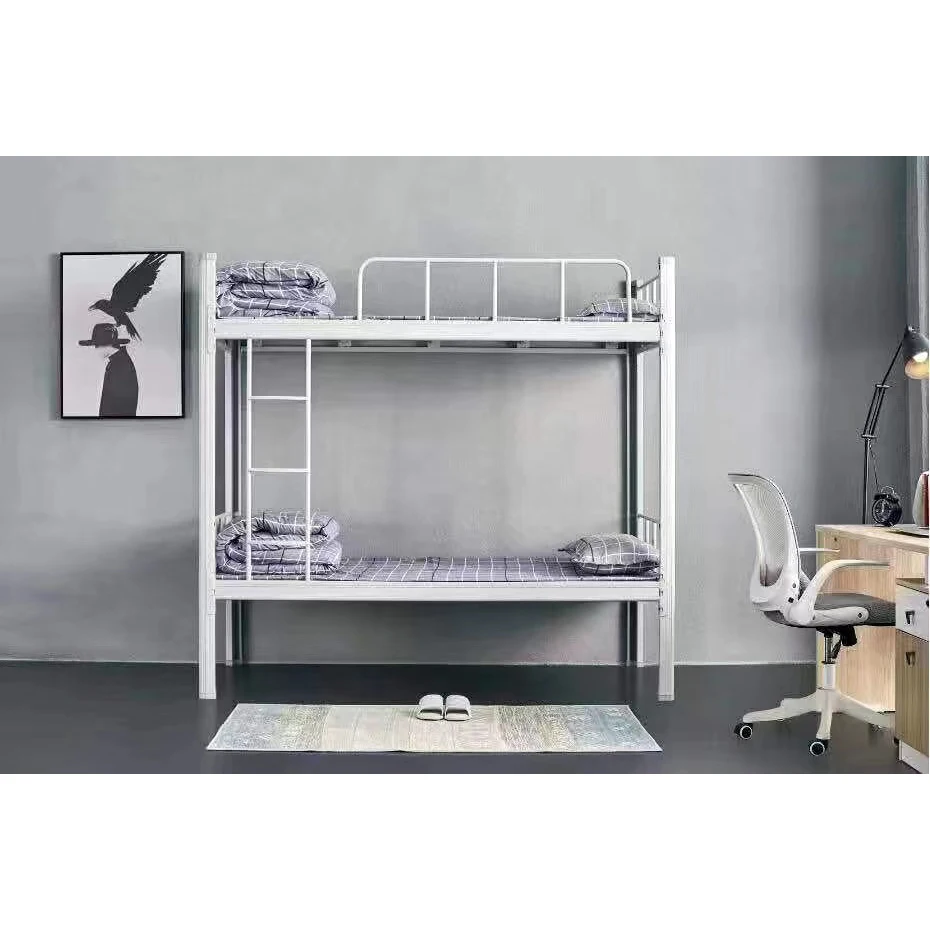 Metal bunk bed double deck bed Modern Dormitory Metal frame bed for adults