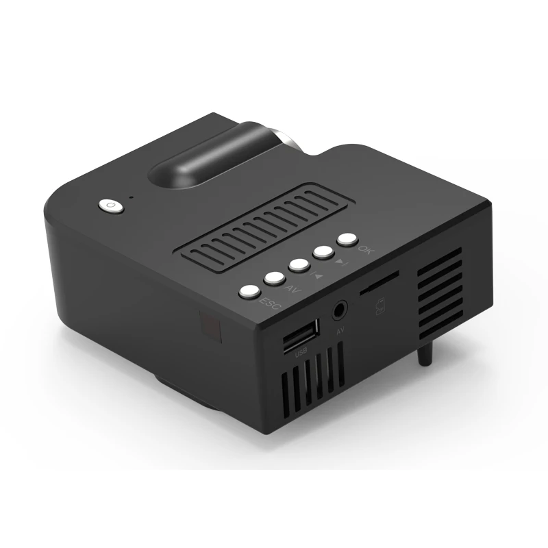 
2021 multi-color unic cheapest home mini cinema projector 1080p support mirroring mobile phone led lcd portable projector UC28C 