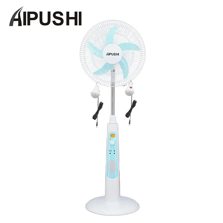 Солнечная панель стабильное воздушное охлаждение ветро-сильный AC DC перезаряжаемый стоячий вентилятор для домашнего использования на открытом воздухе