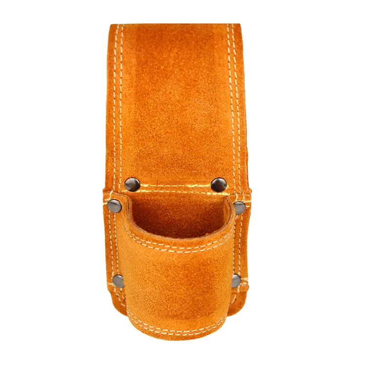 Chocolate High Gauge Premium Leather Organizer Tool Holder for Hammer Spanner
