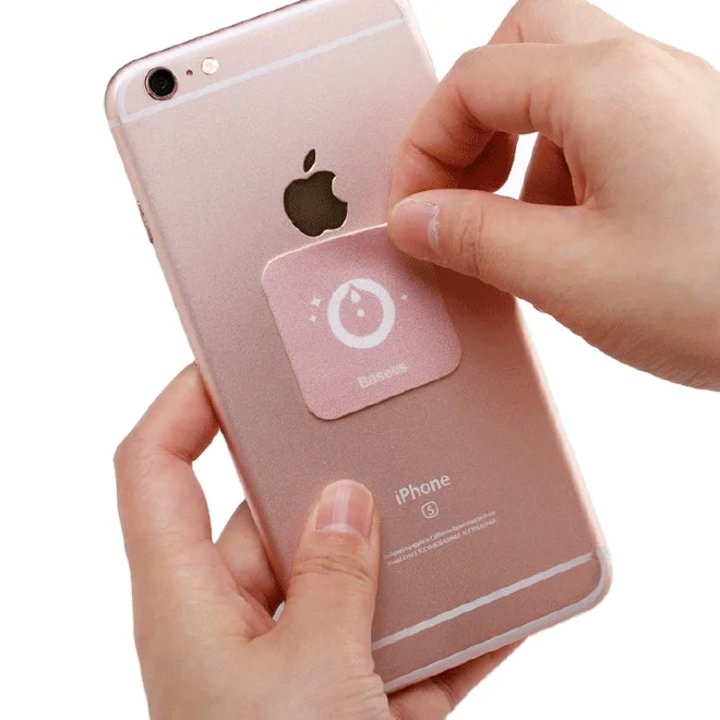 Custom Logo Self Adhesive Cleaner Sticker Sticky Microfiber Cellphone Screen Cleaner