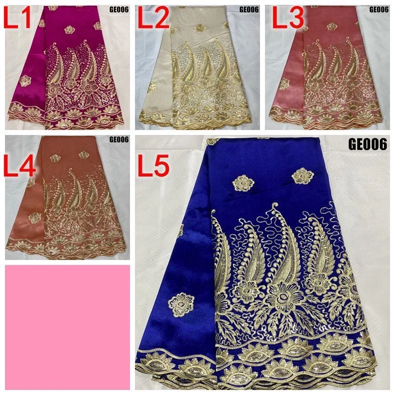 High Quality Royal Blue George Lace Fabric 2023 African Lace Fabric George Wrapper Ladies Dress Material