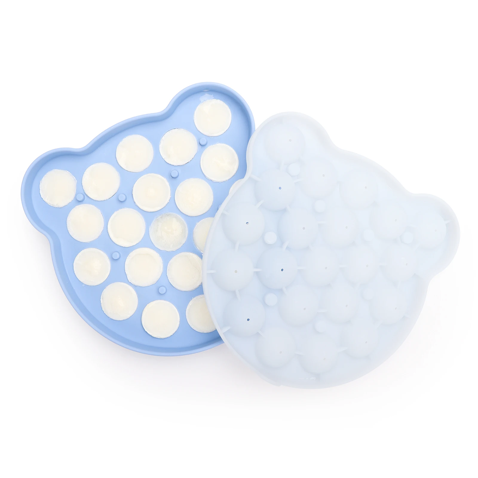 Силиконовая форма для льда с крышкой