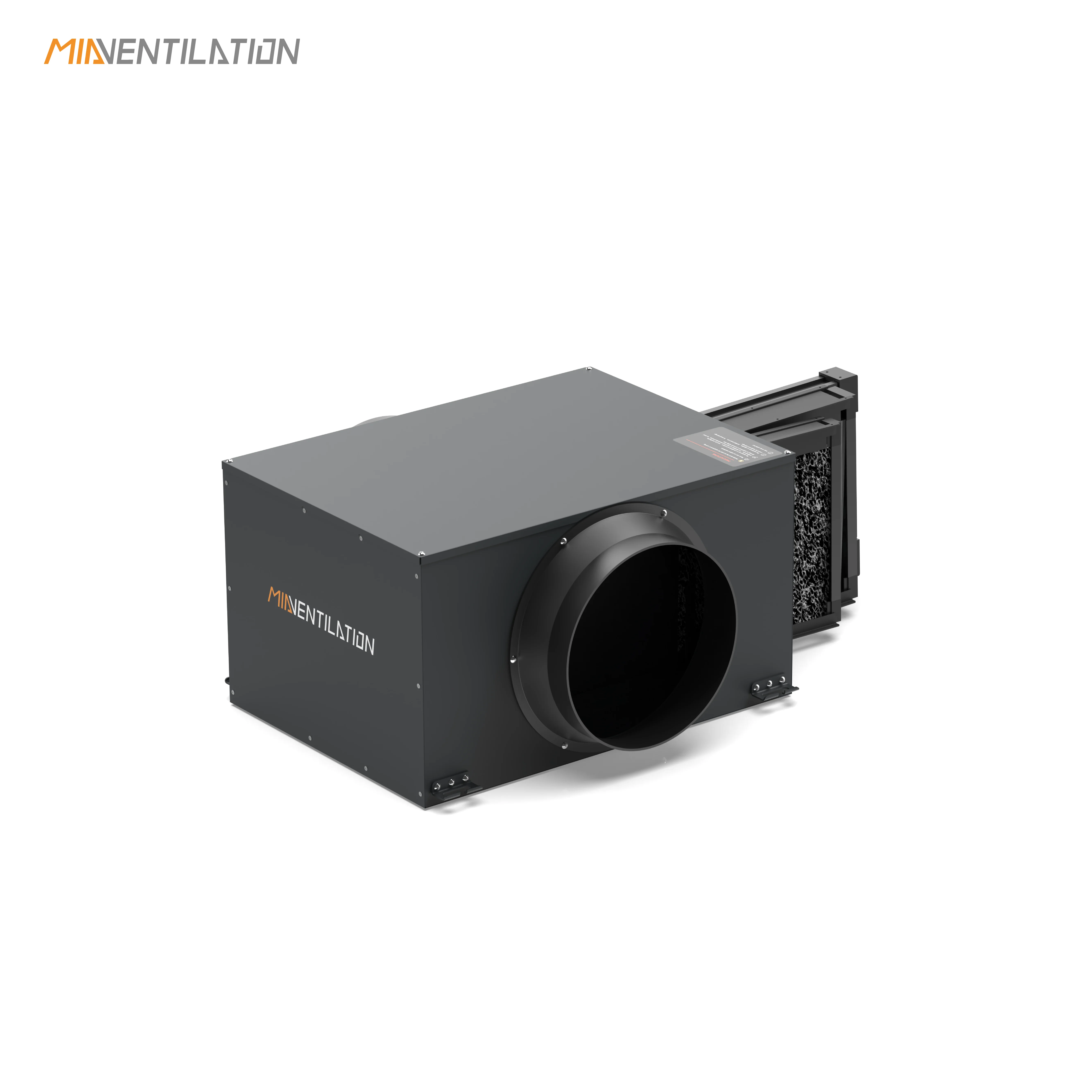 OEM 150mm Duct Carbon HEPA H13 electrostatic Air Purify Box Connecting 100/150/200/250/300 mm Ventilation filter box M