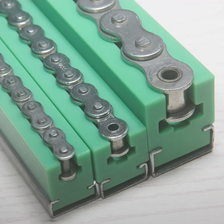 Plastic Guide Rails green conveyor roller CK shape UHMW linear chain profiles conveyor guide rails