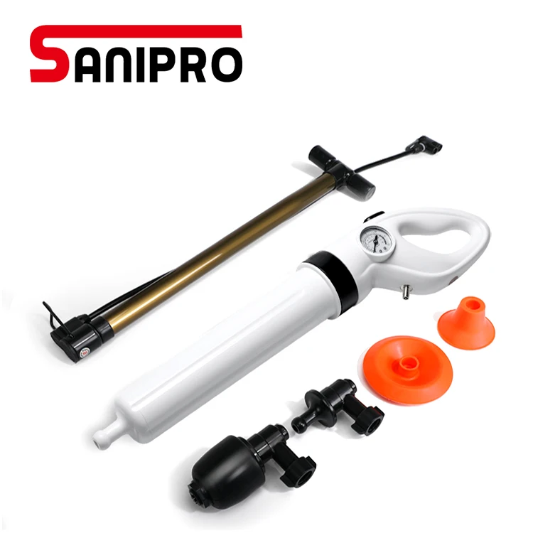 
Sanipro High Pressure Air Drain Pump Plunger Air Power Drain Blaster Pipe Dredge ToolsToilet Plunger 