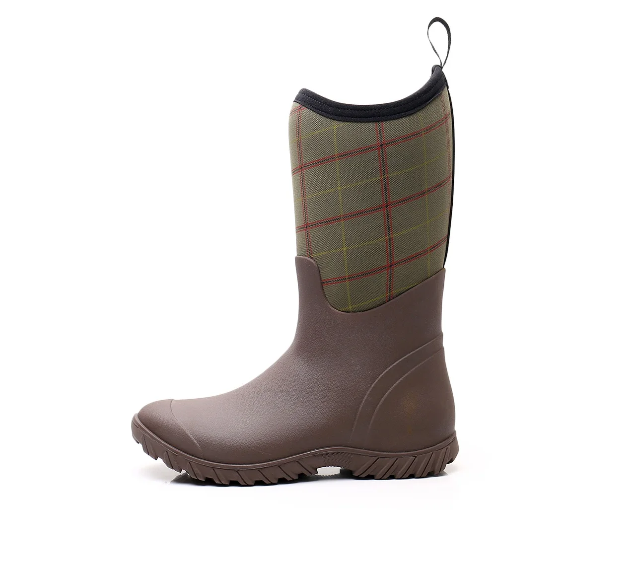 Women Warm Neoprene Rain Boots for Women with Confortable PU Foaming Knee-High Rubber Boots