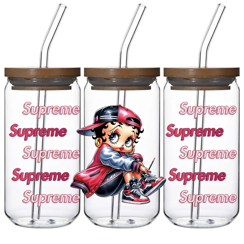 Mickey Mini Mickey Mouse Customized printing UV DTF cup packaging transfer 16 ounce stickers transfer logo stickers