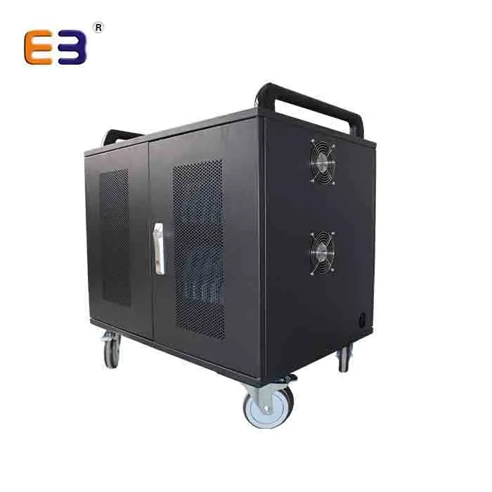 Metal Material 40 Bays Removable USB 2.0 2.4A Laptop Charging Trolley