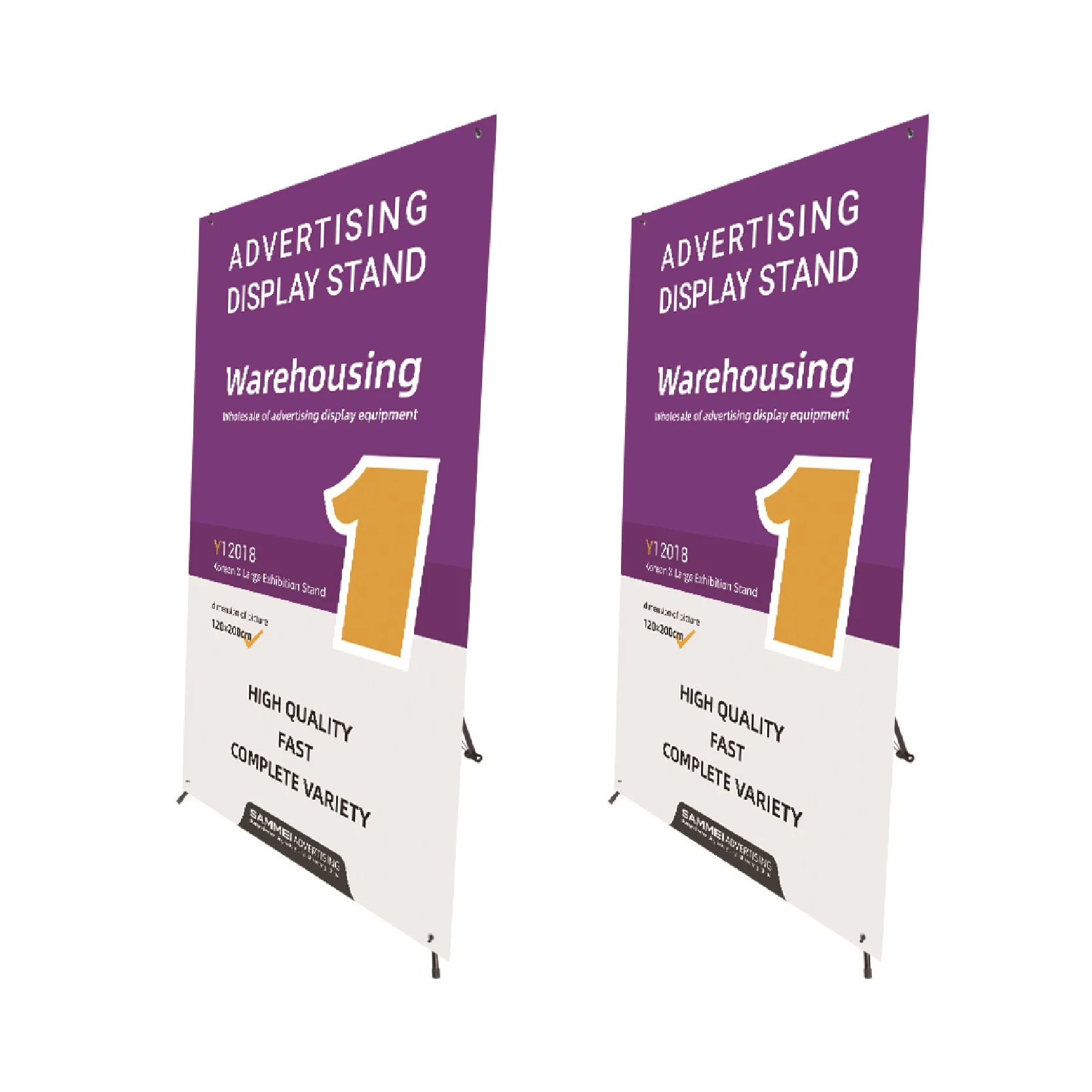 Most Useful Poster Display Water-repellent Big Korean Style X Banner Stand With Print