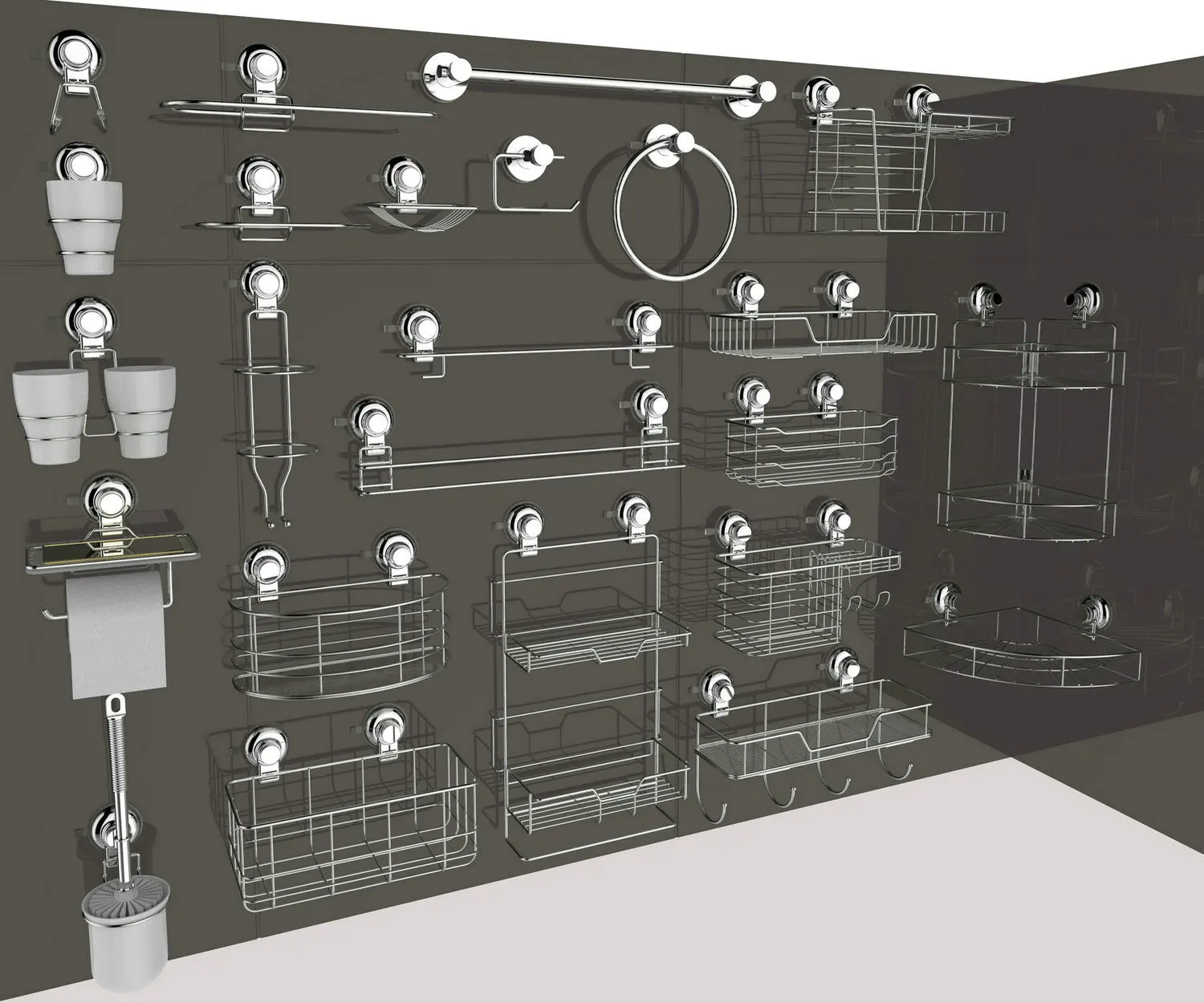 DOGO Suction Cup Multifunctional Punch-free Magic Hook Door Holders Nail Free Wall Mounted Hook Coat Key Hooks