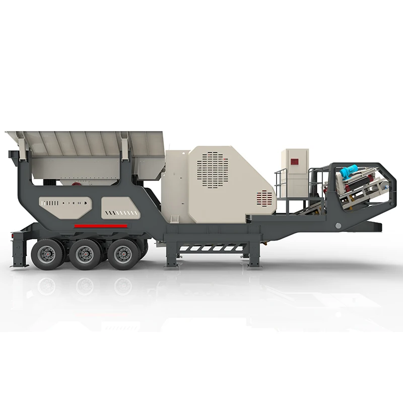 Remote control and automated unmanned mobile rock crusher achieved through the Internet of Things