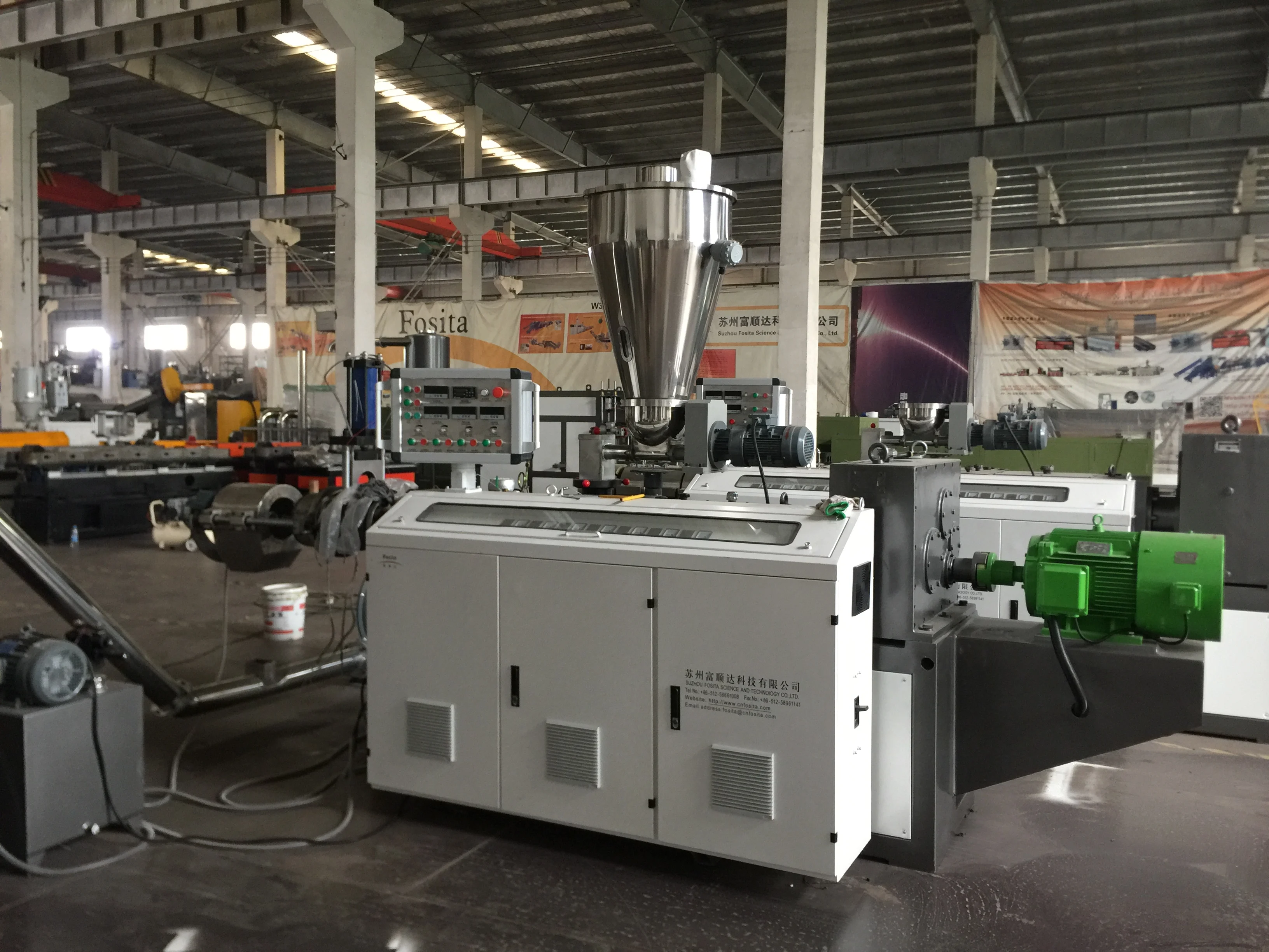 Fosita Good Quality 500kg/h Capacity PVC Granule Hot Cut Pelletizing Pelletizer Machine