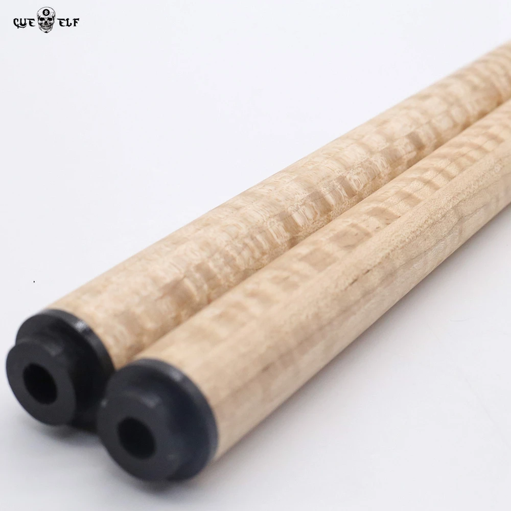Cueelf 2020  high quality with carbon core inside curly ebony 12pcs spliced carom cue shaft