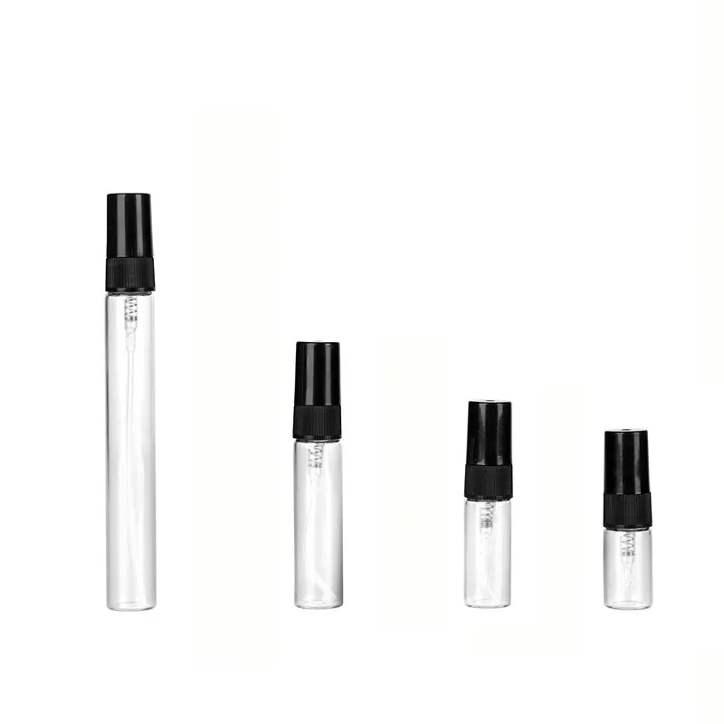 2ml 3ml 5ml 10ml Mini Empty Clear Spray Bottle Glass Perfume Sample Atomizer Spray Bottles For Essential Oil