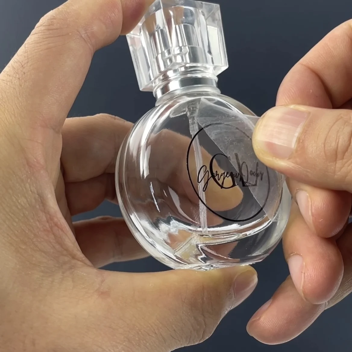 High quality gold metal sticker sliver rose gold black transfer metal label logo sticker custom perfume stickers