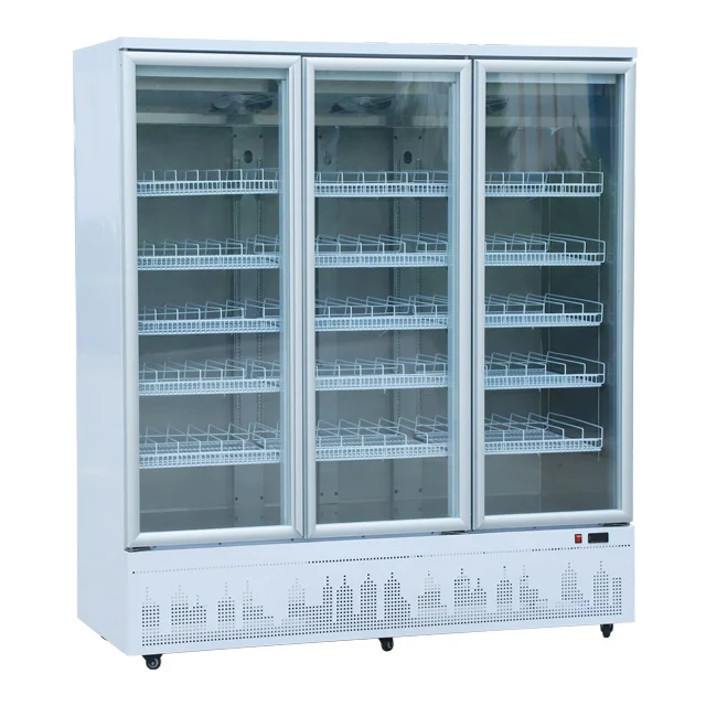 NUELEAD 1000L Big Capacity Supermarket Refrigerator Display Cabinet Chiller Restaurant Big Beverages Chiller Refrigerator