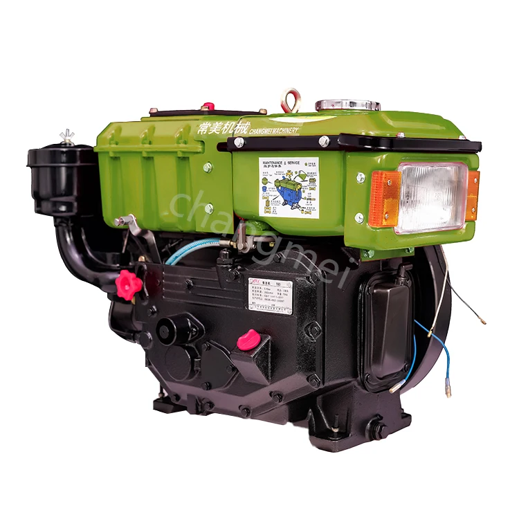 R180 R190 Single Cylinder Diesel Engine 8hp 10hp Water Cooled Electric Start Tractors Diesel Engine