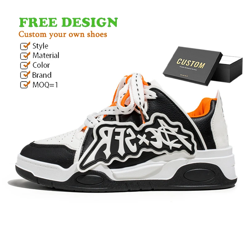 Wholesale China Manufacturer Custom Shoe Design Services Shoes for Ready to Custom for Sneaker Brand Chunky Skateboarding Shoes