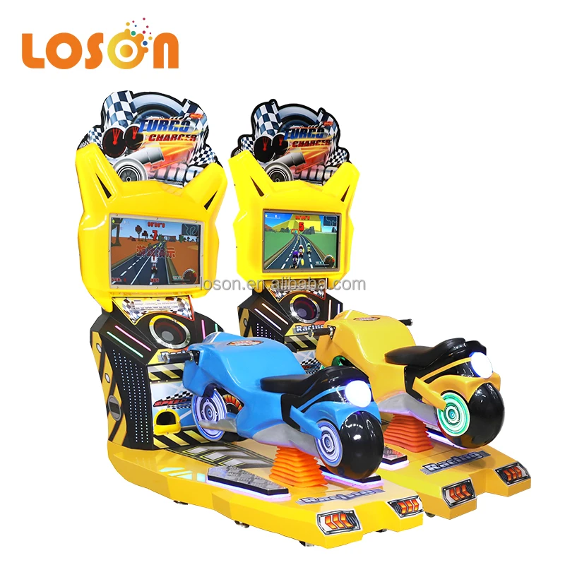 popular indoor operated racing simulator machine playground rides on motorcycle arcade coin operated games