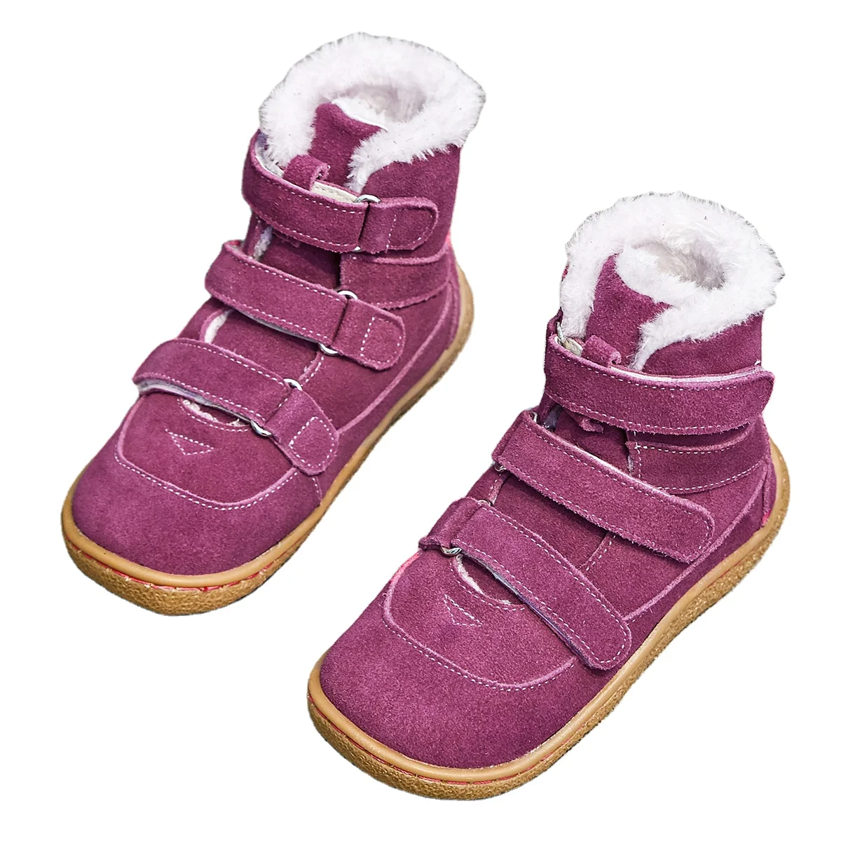 TipsieToes manufacturer stock low price real leather super soft stylish western flat fur boots for little boy girl kids teenage