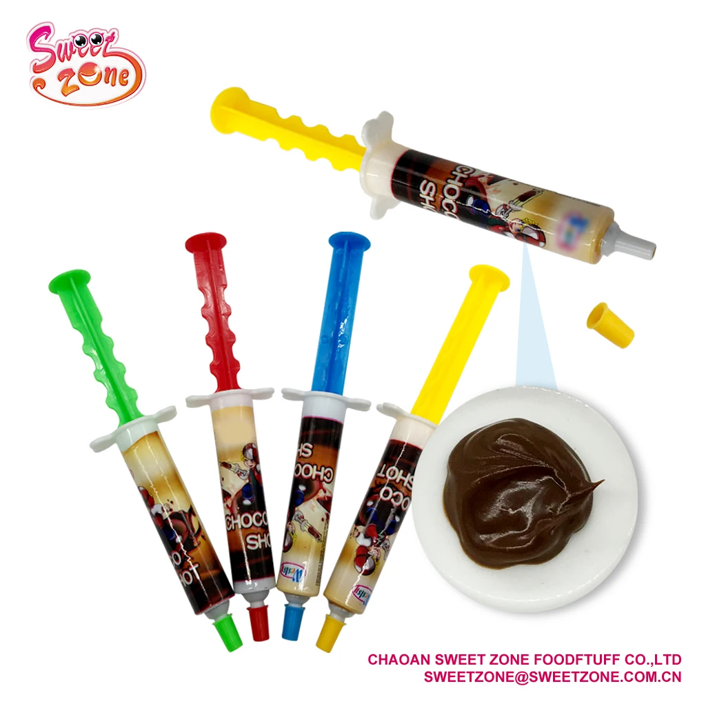 Mini Syringe Toy Chocolate Jam Liquid Candy
