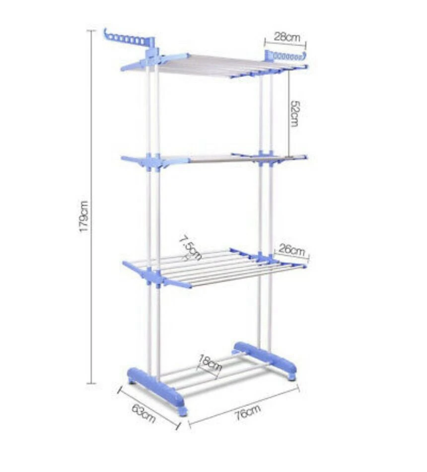 3 tier Stainless Steel Laundry Garment wholesale children clothes rack dryer