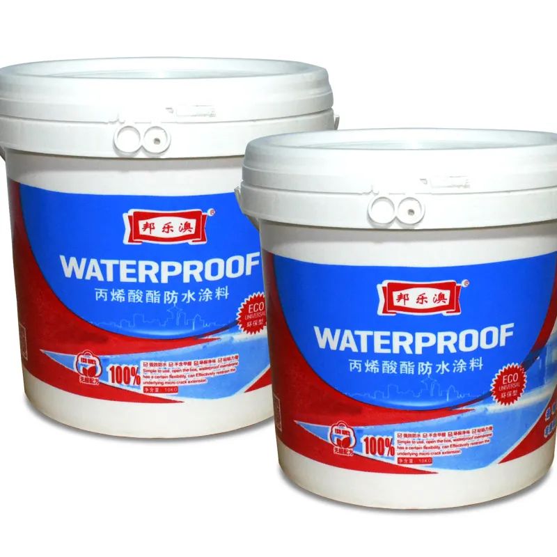 Waterborne polymer high elastic thick acrylic waterproofing coating for exterior wall leakproof acrylic waterproofing coating