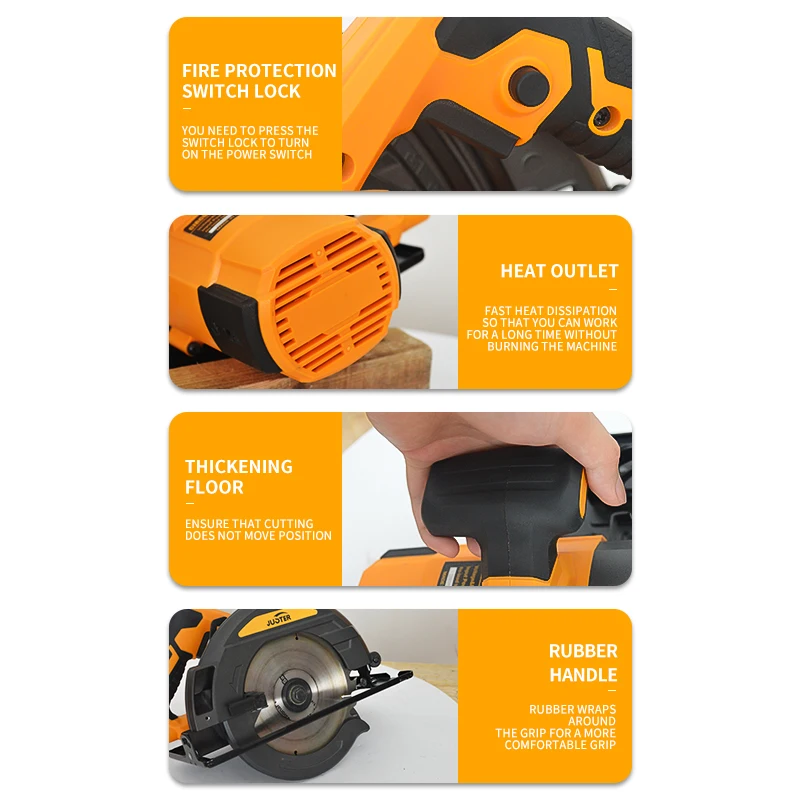 2022 new JUSTER 1400W 185mm Electric circular saw,Electric Wood Circular Saw, Electric Wood Cutting Machine