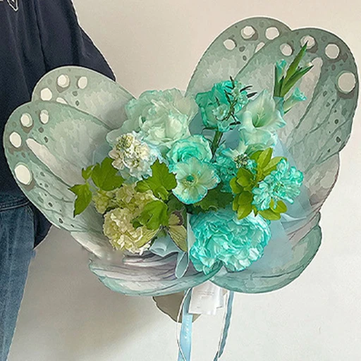 Manufacturers wholesale the new butterfly style flower wrapping paper High quality DIY fancy sweet flower wrapping paper