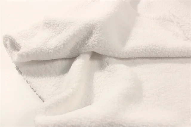 2022 Hot Sale Product 100% Polyester Plain Imitated Cotton Sherpa Shu Velveteen Fleece Fabric For Blanket