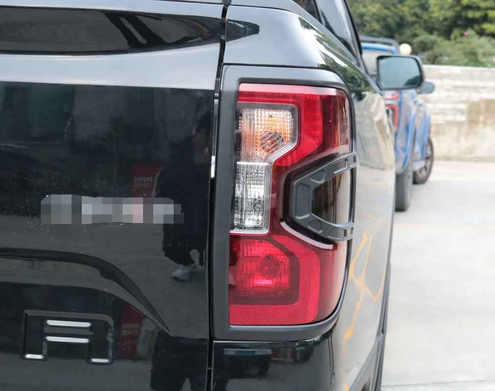 Tail lamp cover back  lamp cover accessories trim matte black color  for Ranger 2023 T9 pickup truck