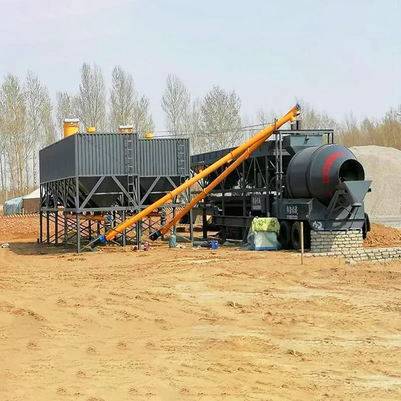 Professional System Model of Mixer JZM500 25m3/h 35m3/h Drum Mobile Concrete Batching Plant