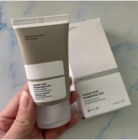 Азелаиновая кислота подвеска 10% противовоспалительная эссенция для лица против акне многофункциональная осветляющая формула основа для макияжа 30 мл