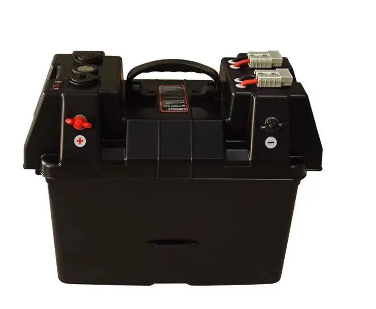 C Multifunctional Portable Outdoor USB12V Battery Box Marine Outdoor Plastic Waterproof 12v Battery Box Camping