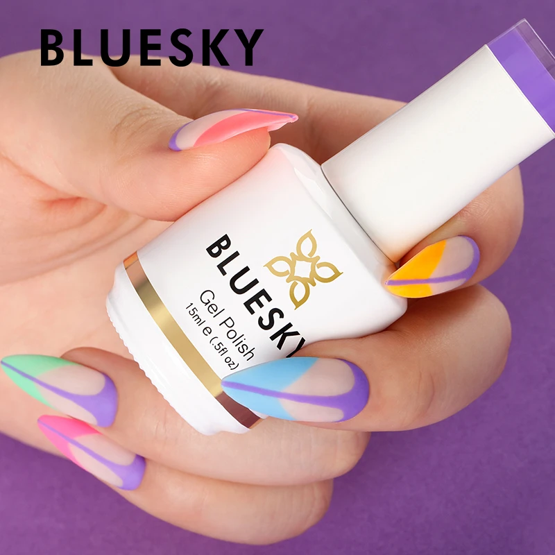 Bluesky 2023 new summer collection gel nail polish uv gel colors private label nails salon guangzhou supplier