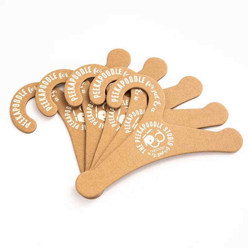 Custom Logo Eco-Friendly Thick Cardboard Display Die Cut Garment Clothing Paper Hanger