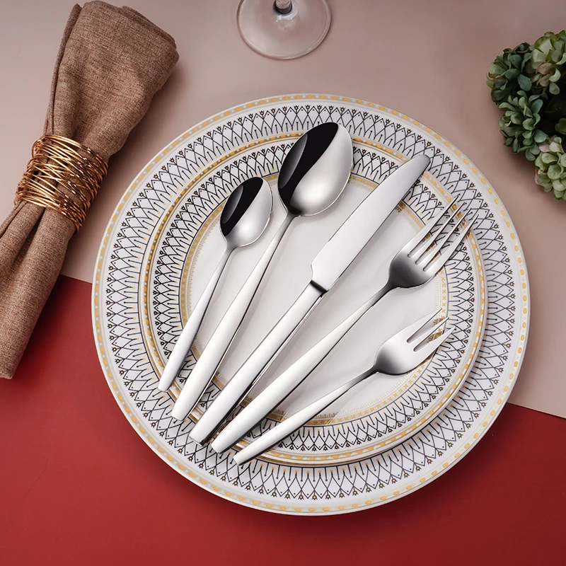 Forks And Spoons Set Cutlery Stainless Steel Gold Plated  Travel Portable Luxury  Outdoor  Reusable  Kitchen cutlery Sets