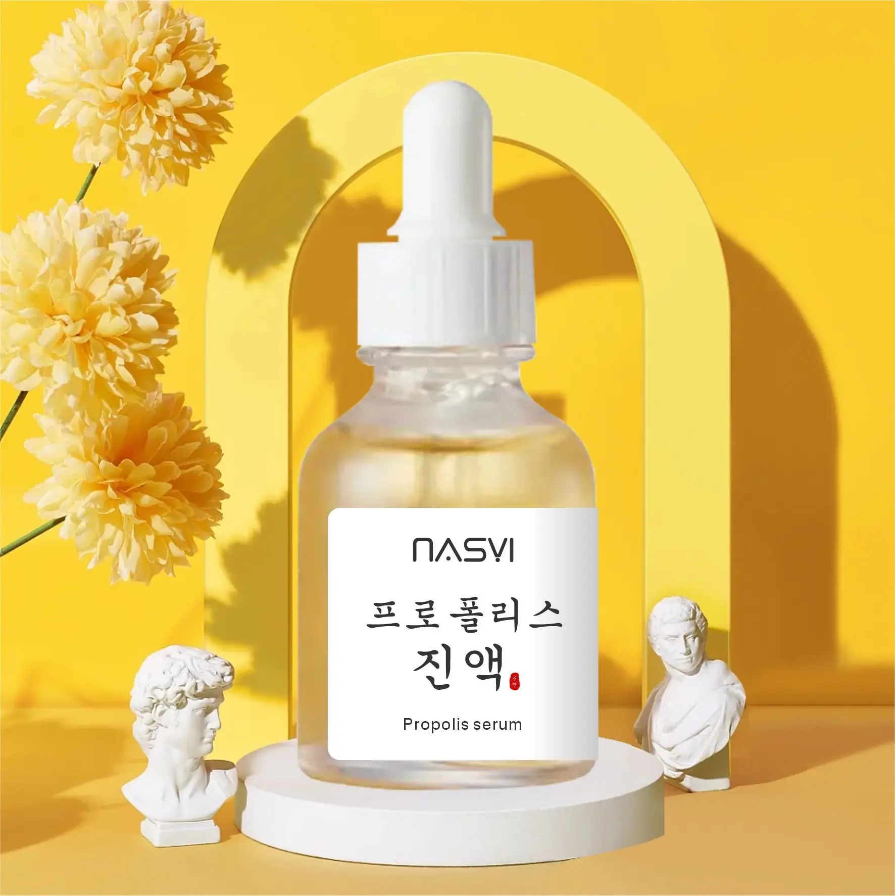 Customized Korean Skincare Products Hydrating Moisturizing Glow Serum Propolis Niacinamide Rice Bran Water Skin Care Serum