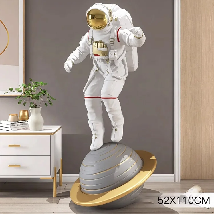 Заводская большая статуя астронавта из смолы декор для гостиной скульптура космонавта торгового центра украшения интерьера