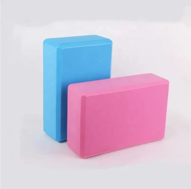 New High Density Sports Non Toxic Custom Logo Print Brick Cube with EVA Foam Yoga Block
